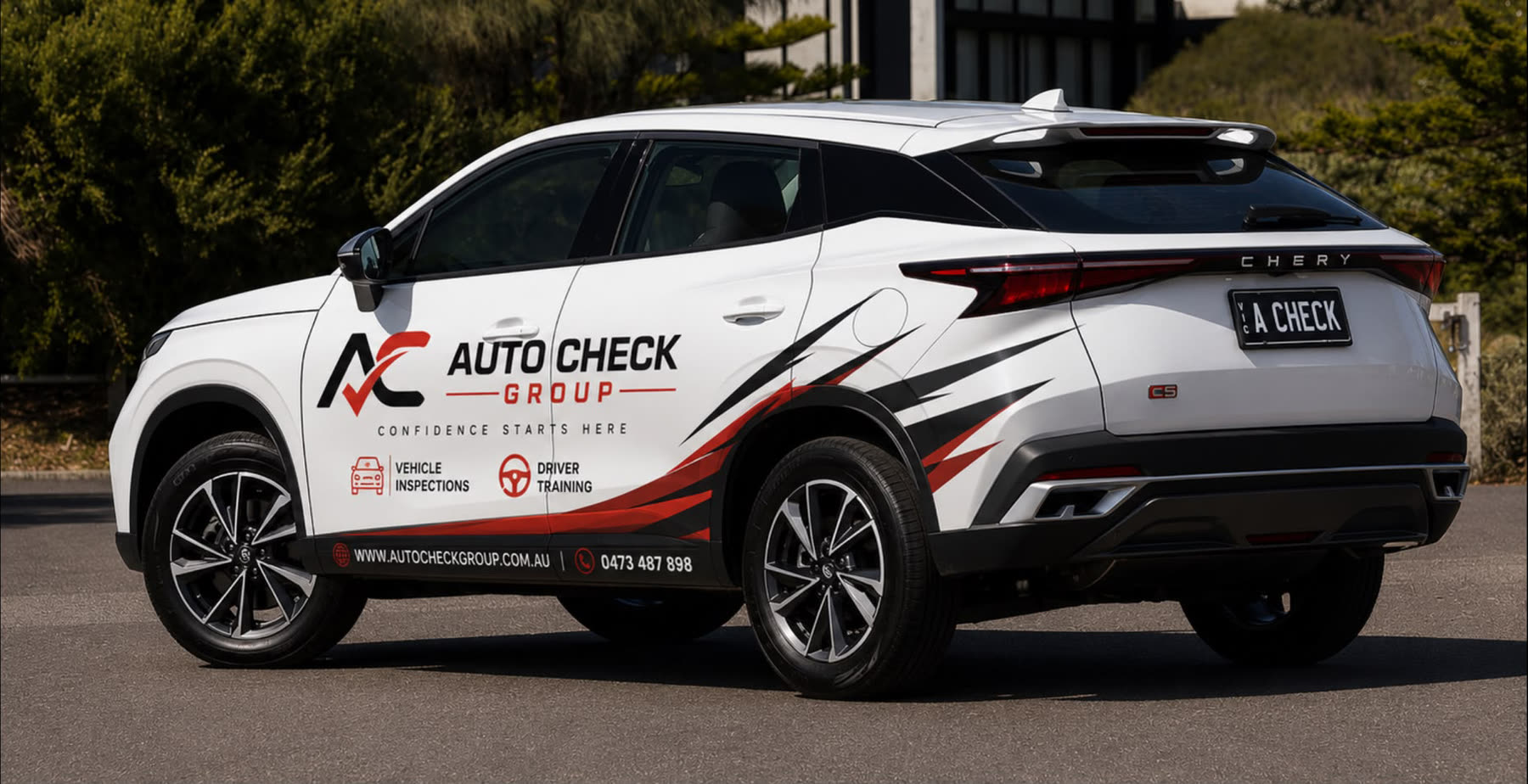 The Auto Check Group dual-control training vehicle